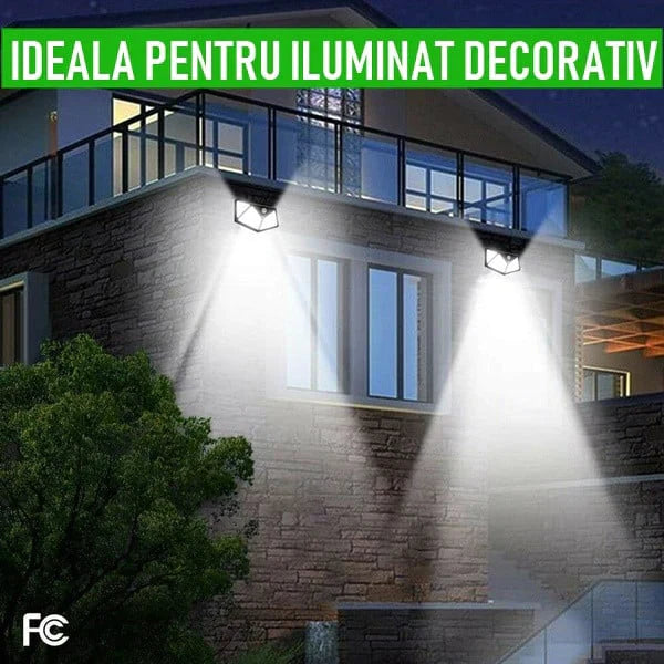 Mega Pachet: 10 Lampi Solare 100 LED – Lumina Puternica, ZERO Costuri!