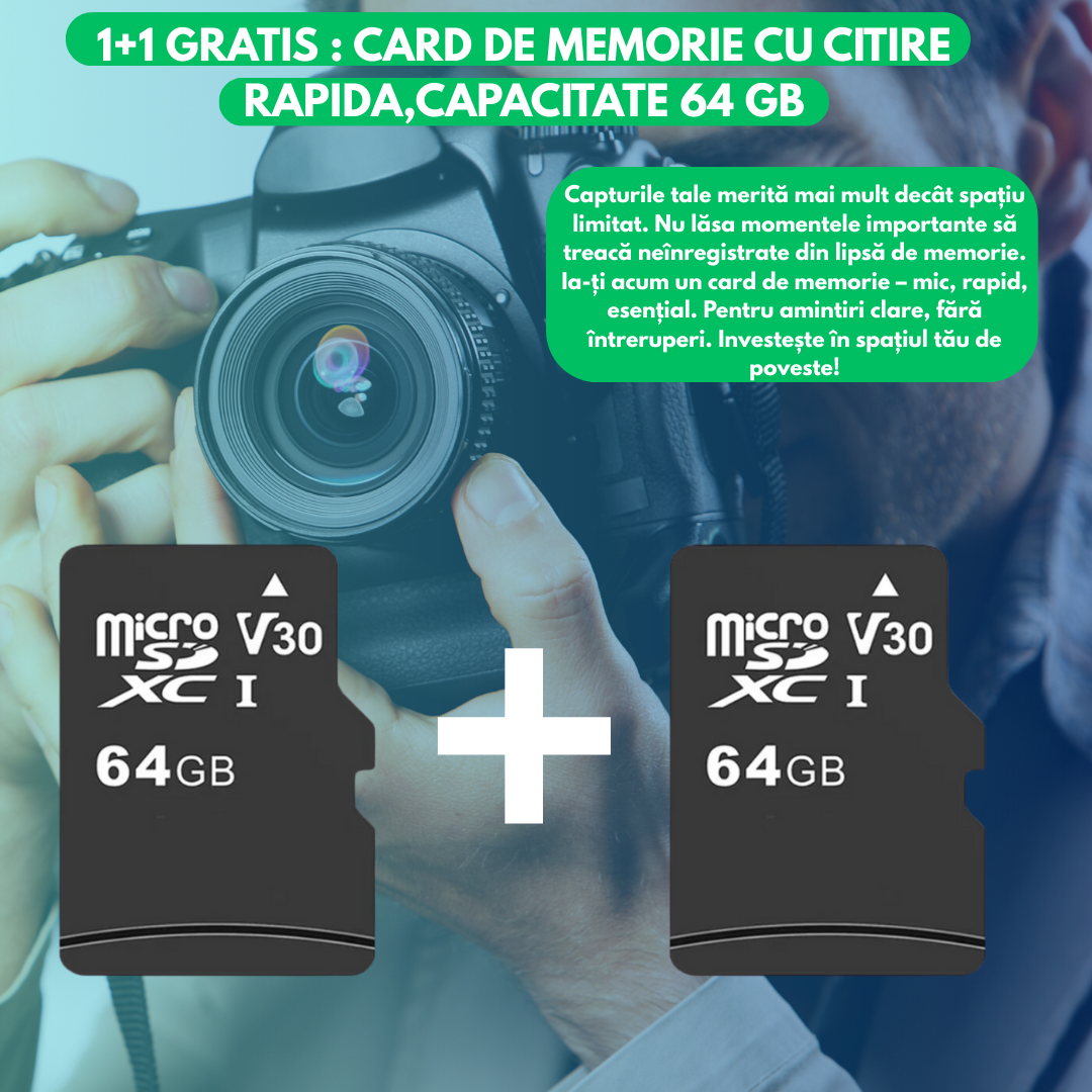 1+1 GRATIS : Card De Memorie Cu Citire Rapida,Capacitate 64 GB