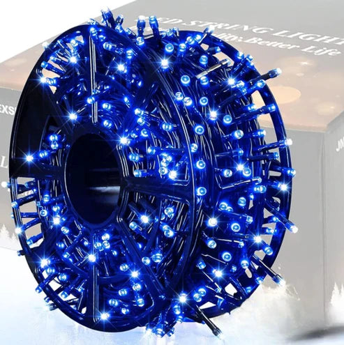 1+1 GRATIS: Instalatie De Craciun Tip Rola, 8 Jocuri De Lumini, LED-uri Mari, Rezistenta La Vreme Rea, Alimentare 220V, Interior/ Exterior