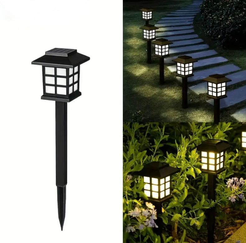 Set 6 Lampi Solare De Gradina Cu Iluminare Automata Pana La 10 Ore