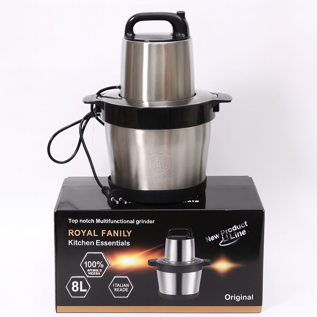 Tocator Electric Multifunctional,Capacitate 8L, Pentru Carne, Fructe si Legume, Bol Din Inox,Putere 1000W