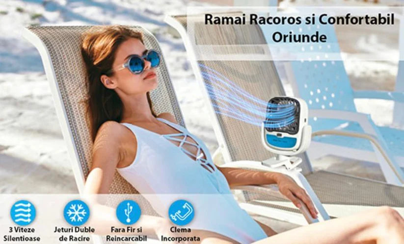 PACHET PROMO:  Piscina Gonflabila Premium 115x 82x 33 cm + Cadita Gonflabila Bebelusi 0–36 luni + Pompa Electrica+Ventilator Arctic Cool