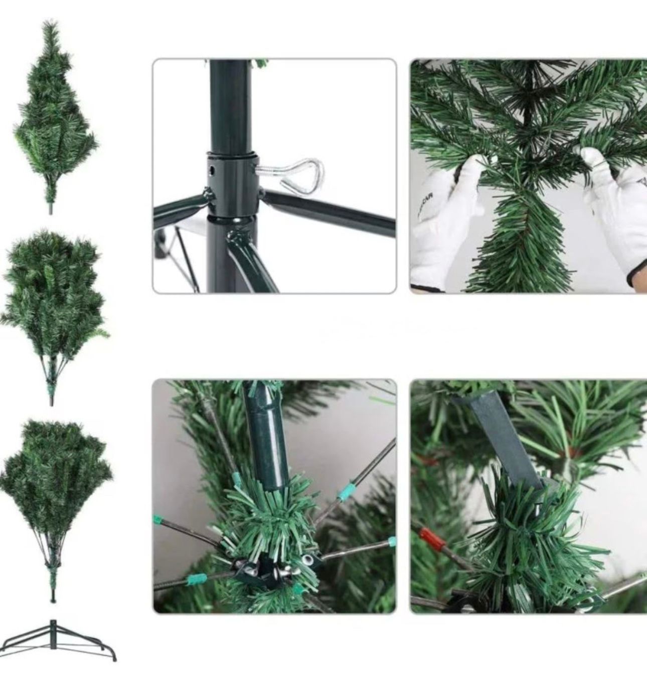 Brad De Craciun, Cu 45 De Accesorii Pentru Impodobit, 1.8 m Inaltime + Instalatie 10 m CADOU