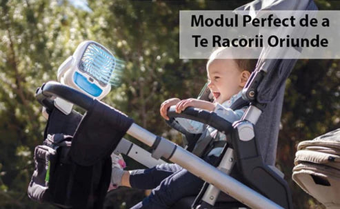 PACHET PROMO: Ventilator Portabil Arctic Cool 360° Cu Apa + Sistem Racire Terasa  Cu Vapori de Apa 20m + Parasolar Auto Tip Acordeon
