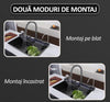 Chiuveta Premium 14 In 1 Cu Display Digital, Lumina Ambientala, Rola De Apa, Cascada, Baterie Extensibila Cu 3 Functii, Dozator De Detergent, Spalator De Pahare, Tocator, Din Otel Inoxidabil Anti-Zgarieturi