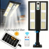 1+1 GRATIS Lampa Solara Puterinca LED 210  Cu  Senzor De Miscare Si Telecomanda Iluminare Puternica, Fara Facturi La Curent