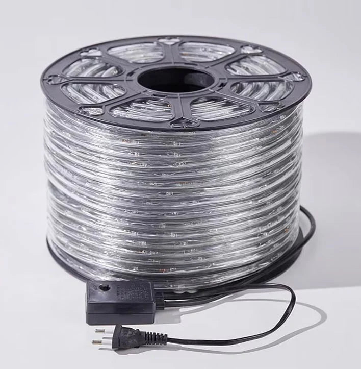 1+1 GRATIS: Instalatie de Craciun Tip Furtun Luminos, Lungime 10 Metri, 8 Moduri de Iluminare, Sectionabila, 220V, Controler Inclus, Lumina Multicolor