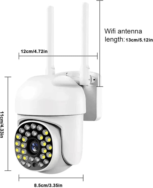 Camera De Supraveghere Jortan JT8161QJ, Cu Senzor de Miscare, Conexiune Wifi, Vizualizare Live Pe Telefon + Card 32 GB CADOU