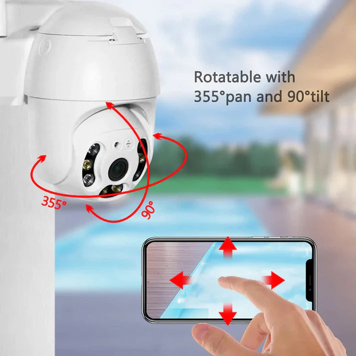 SET 3 x Camera Smart Color Jortan Wifi, IP Vizualizare Live Prin Aplicatie, Senzor de Miscare + CADOU Ventilator Portabil Arctic Cool 360° Cu Apa
