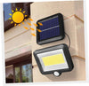 Lampa Cu Incarcare Solara, Cu Telecomanda si Senzor de Miscare, 100 LED COB + Lampa Cu Incarcare Solara 20 LED, CADOU