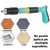 Pistol Manual Pentru Fixarea Cuielor Pe Perete Lungime 30 cm, Calibru 7.3 cm, Pneumatic + Accesorii + Ochelari De Protectie + Cutie Transport + Set 300 Cuie CADOU