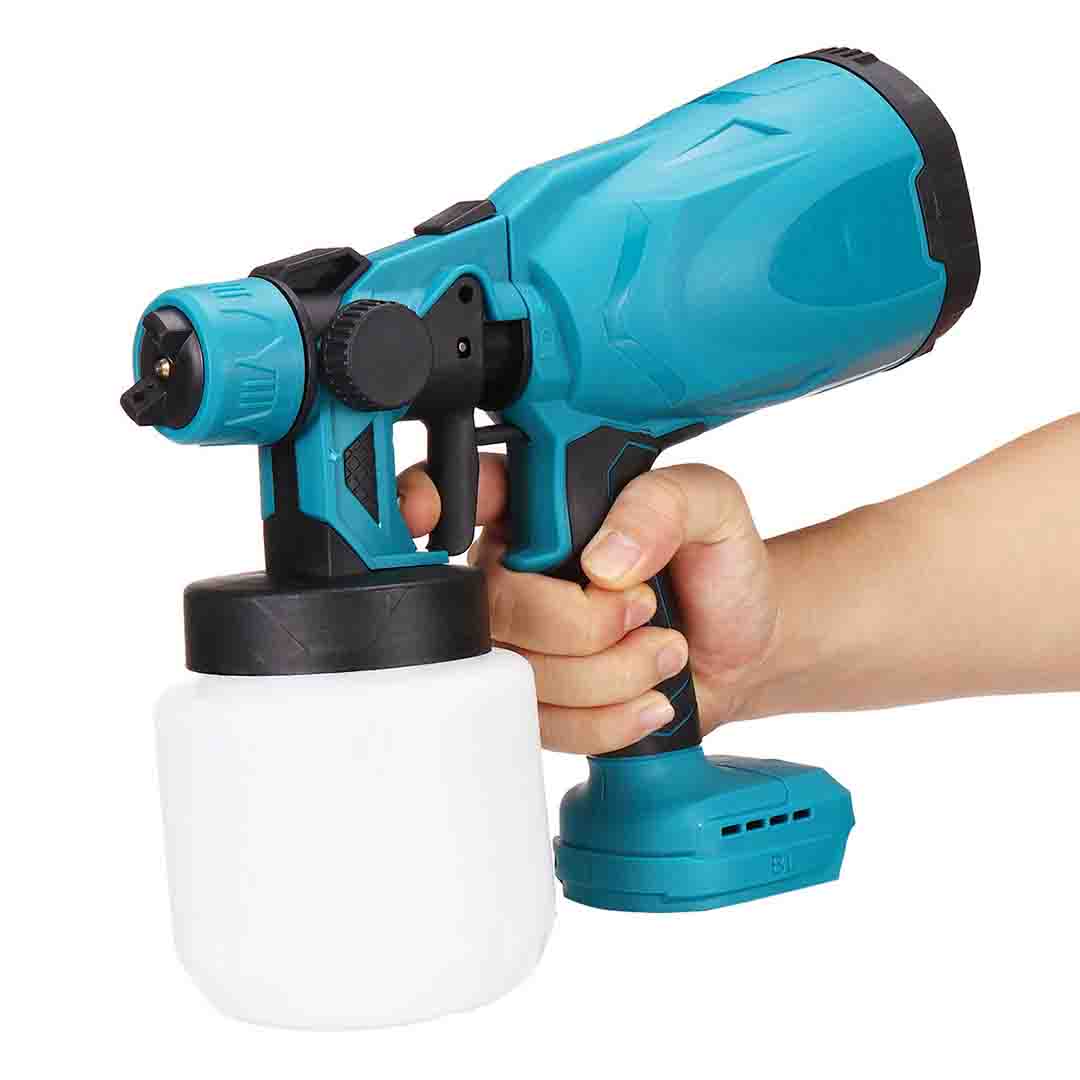 PISTOL DE VOPSIT, 2 ACUMULATORI DE 24V, REZERVOR 800ML, 650ML/MIN +TRUSA DEPOZITARE