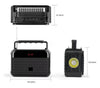Radio Portabil cu Incarcare Solara Si Lanternă LED, Suport Telefon, Baterie 1200mAh, Functii Multiple