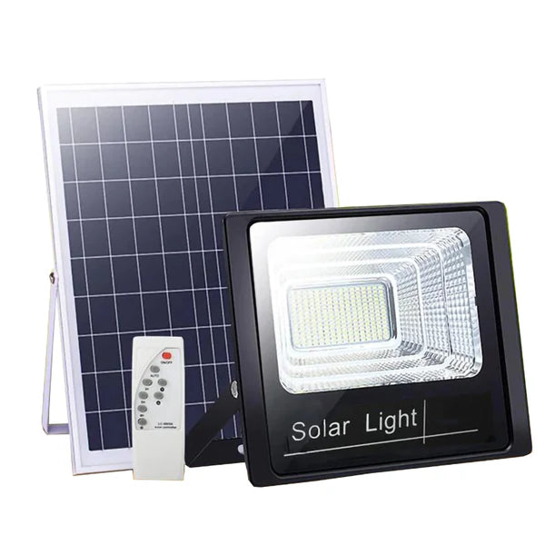 Proiector Cu Panou Solar, 200W, Rezistenta La Apa IP66, Control Din Telecomanda