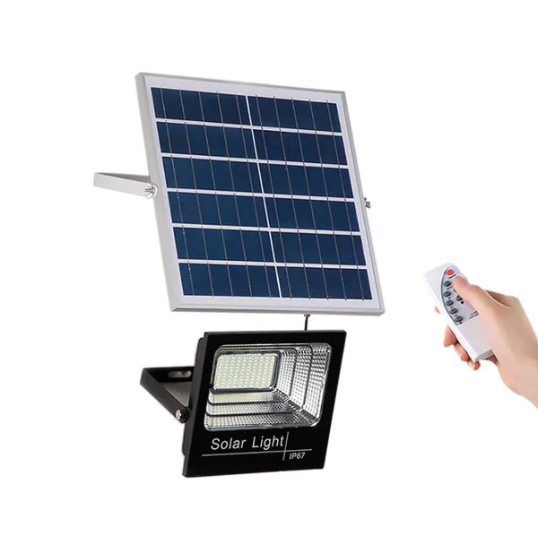Proiector Cu Panou Solar, 200W, Rezistenta La Apa IP66, Control Din Telecomanda