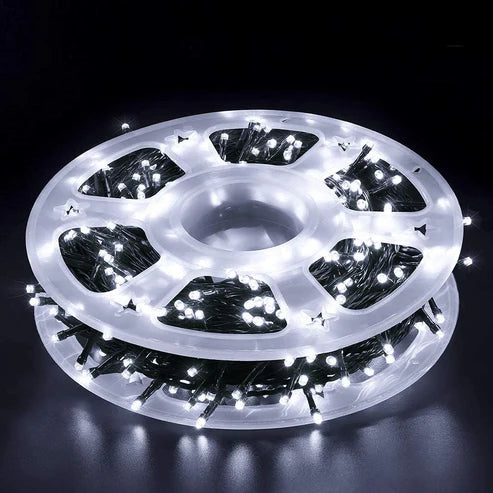 1+1 GRATIS: Instalatie De Craciun Tip Rola, 8 Jocuri De Lumini, LED-uri Mari, Rezistenta La Vreme Rea, Alimentare 220V, Interior/ Exterior