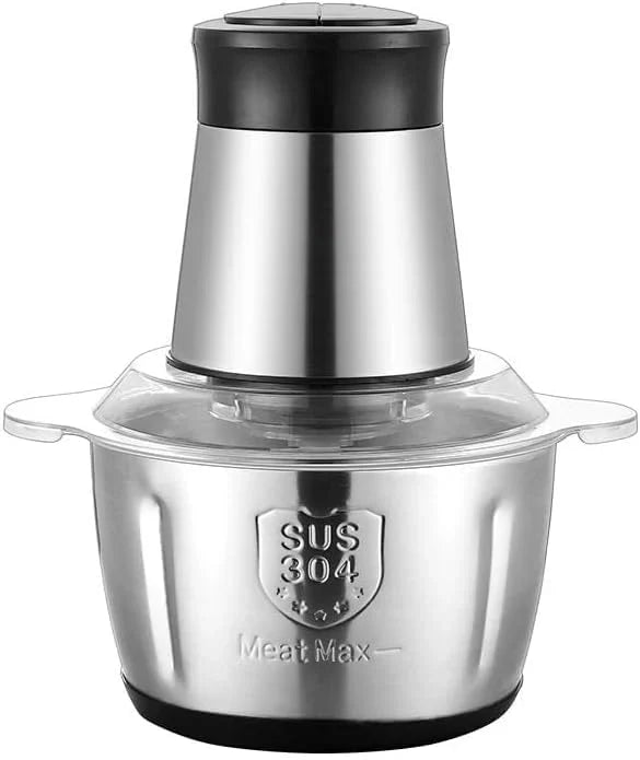 Tocator Electric Pentru Carne, Fructe si Legume, Bol Din Inox, Capacitate 3L, 4 Lame Din Inox, 300W Putere